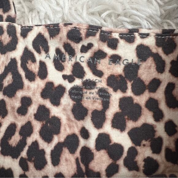 American Eagle Leopard Print Crop Tank Top Size S - Picture 4 of 6